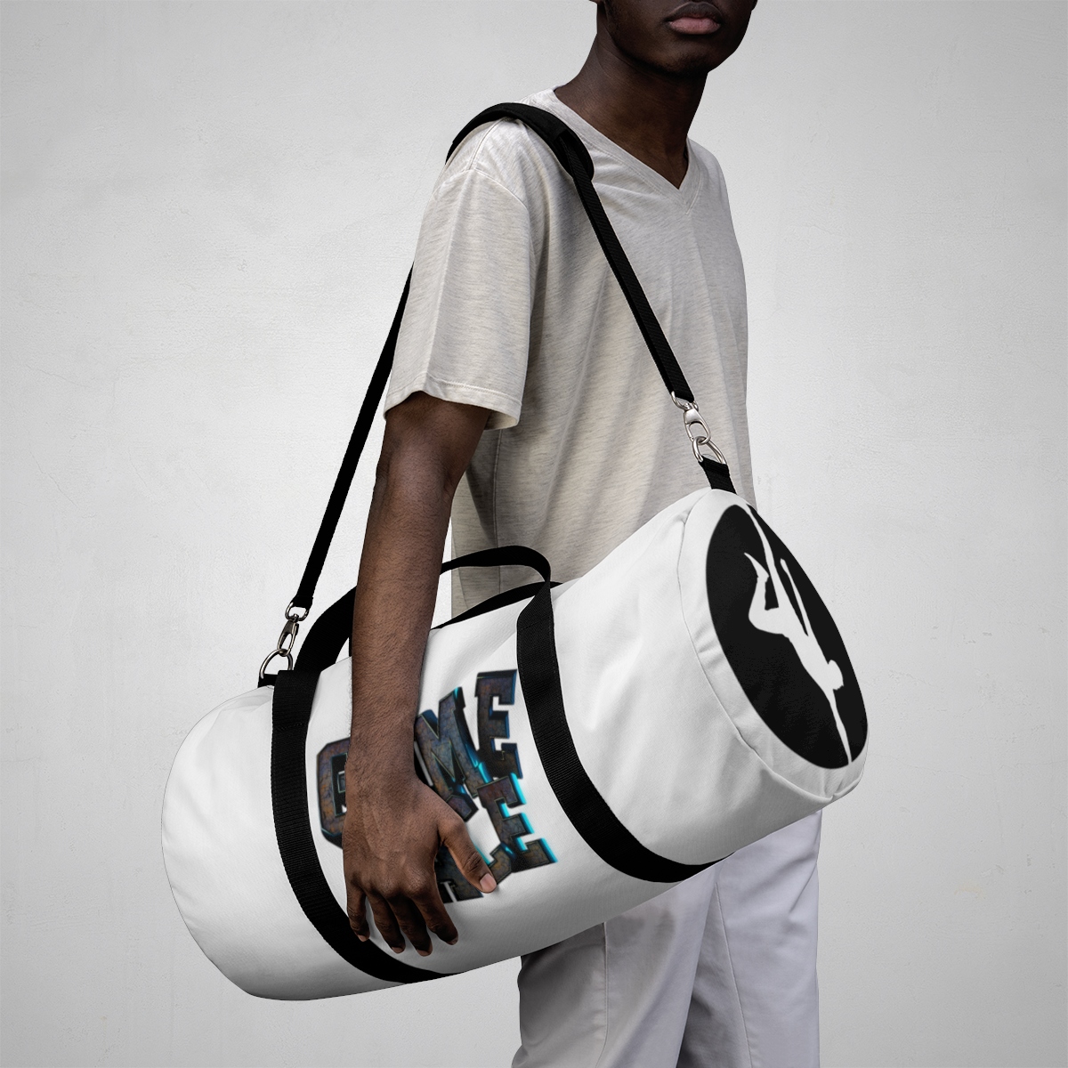 Game Face Duffel Bag White PHILLIP CLYDE BERNIER